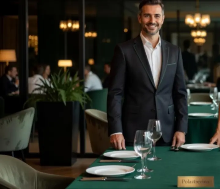 Gospodarze i zespół restauracji Polastrevino przygotowujący wieczorny program